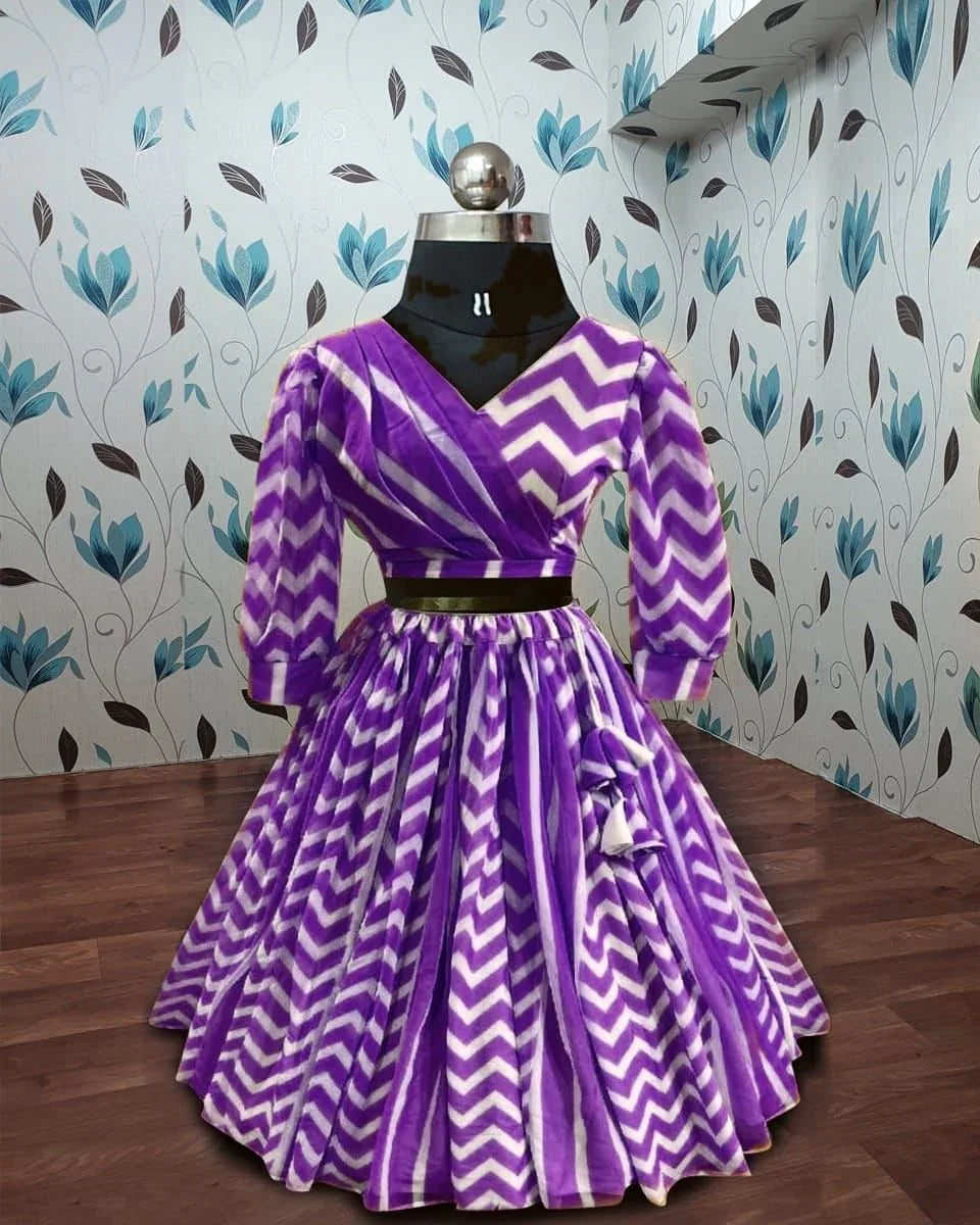 Party Wear Kids  Digital Prented Lehenga Choli Anant Tex Exports Private Limited