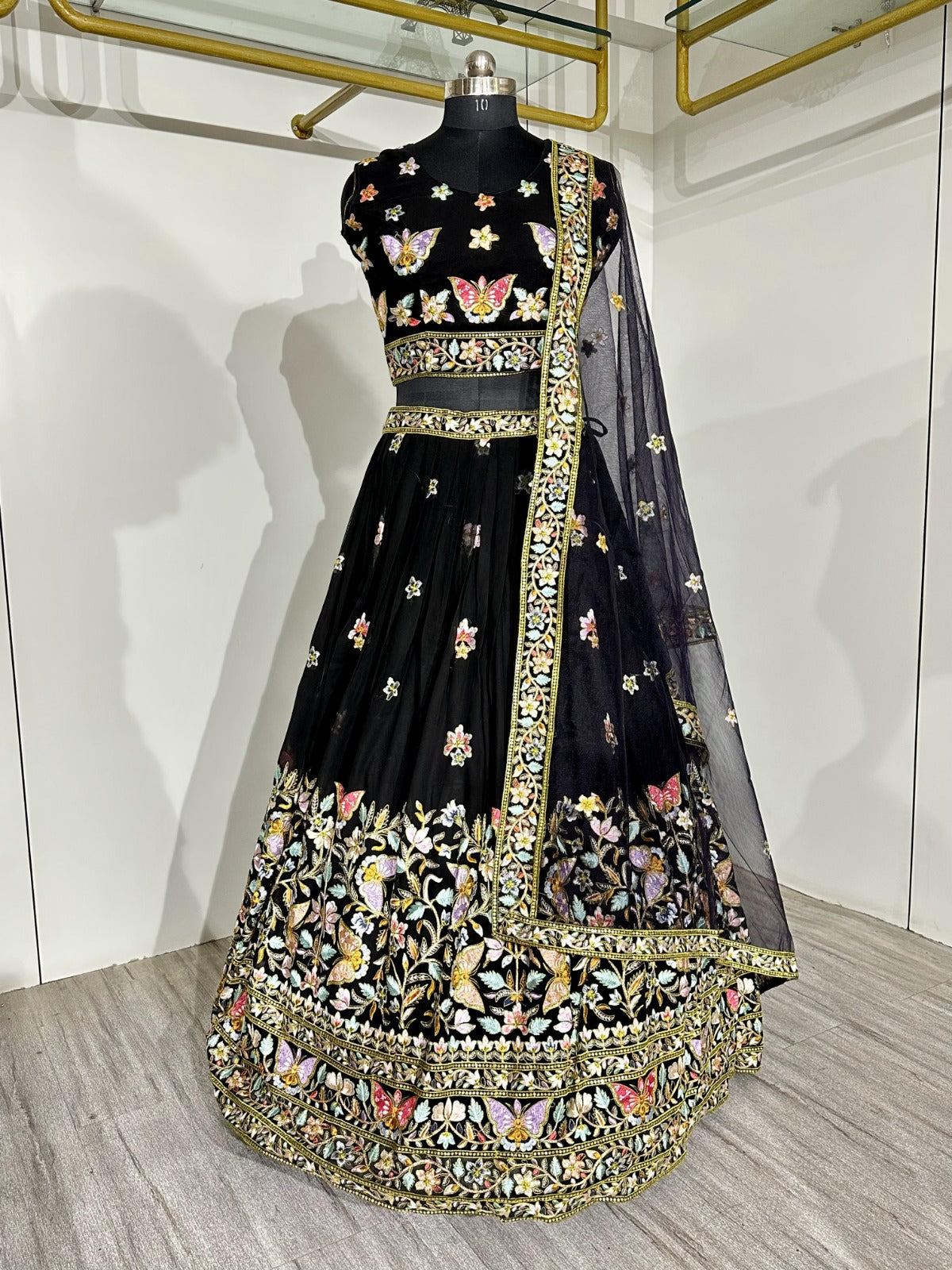 Designer Partywear Readymade Crop Top Anant Tex Exports Private Limited