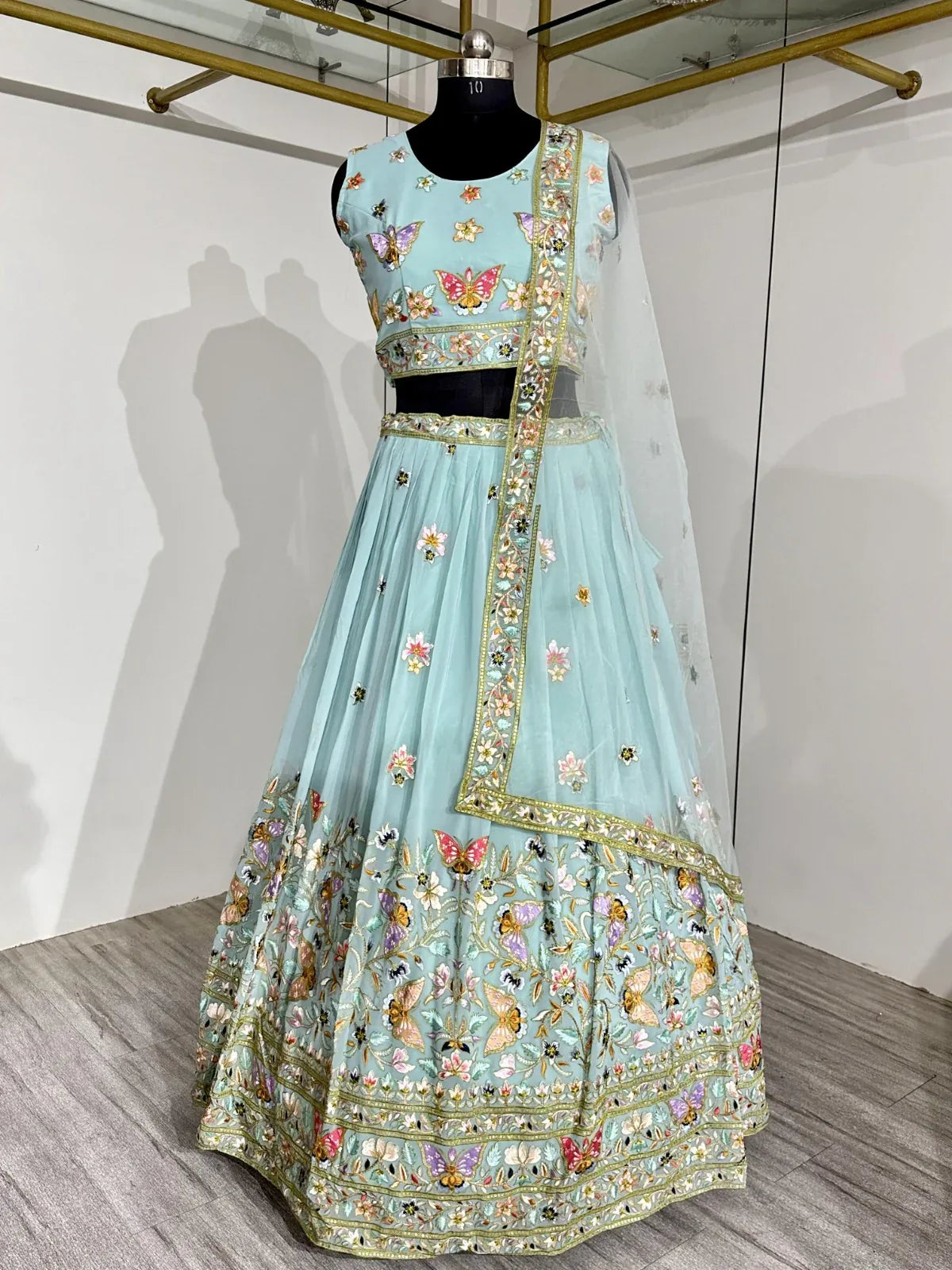 Designer Partywear Readymade Crop Top Anant Tex Exports Private Limited