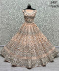 Latest trending German Silver Zari and Sequin Embroidered Designer Lehengacholi 2451 Anant Tex Exports Private Limited