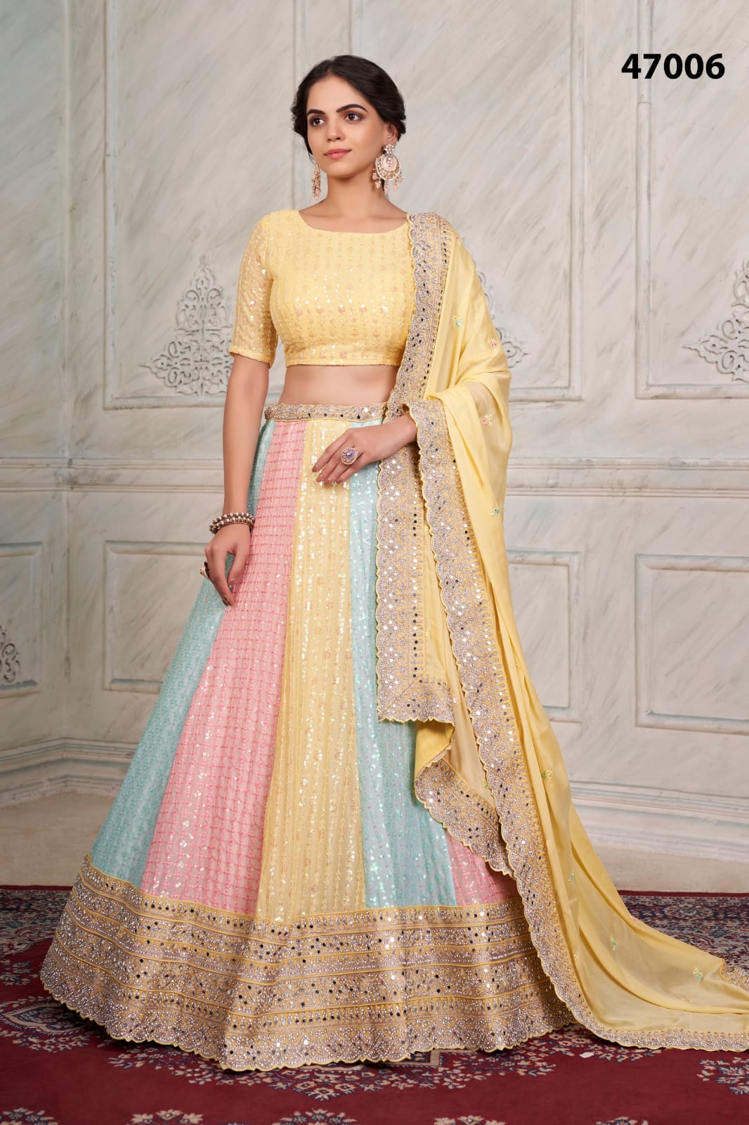 Designer Partywear Lehenga Choli Arya vol 45 dno 47006 Anant Tex Exports Private Limited