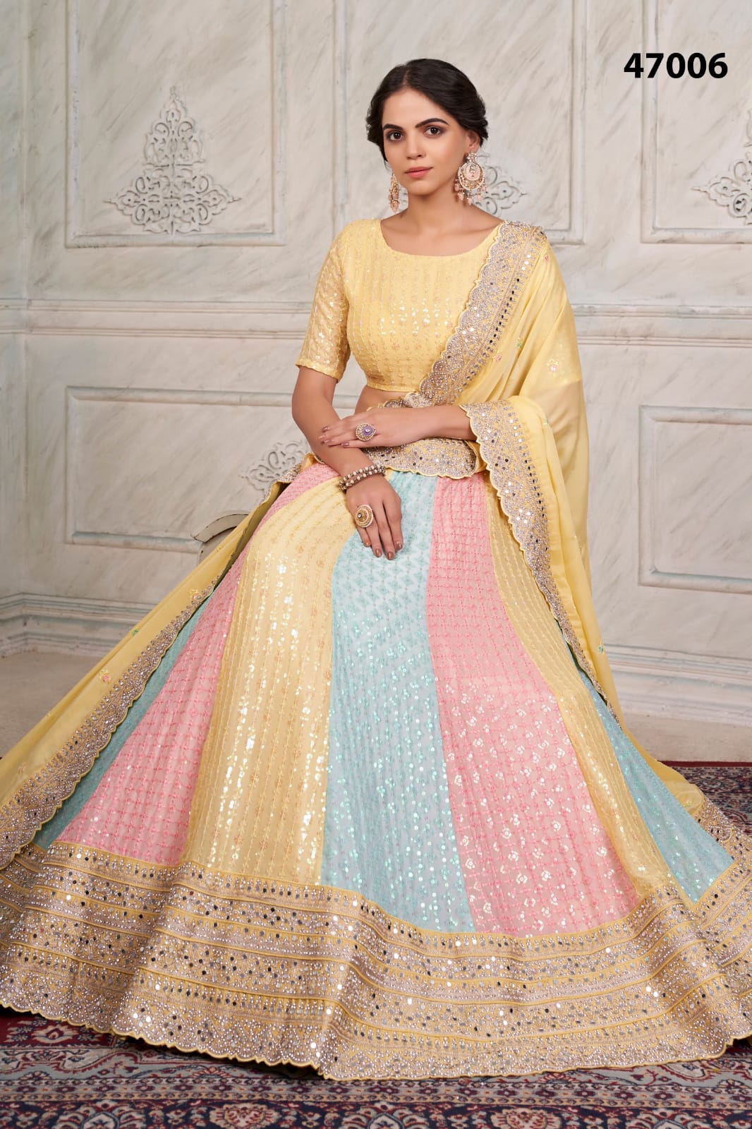 Designer Partywear Lehenga Choli Arya vol 45 dno 47006 Anant Tex Exports Private Limited
