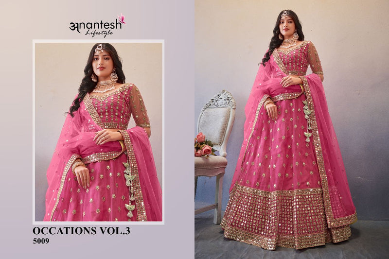 Anantesh Lifestyle Occations Vol-3 5009 Designer Lehenga Anant Tex Exports Private Limited