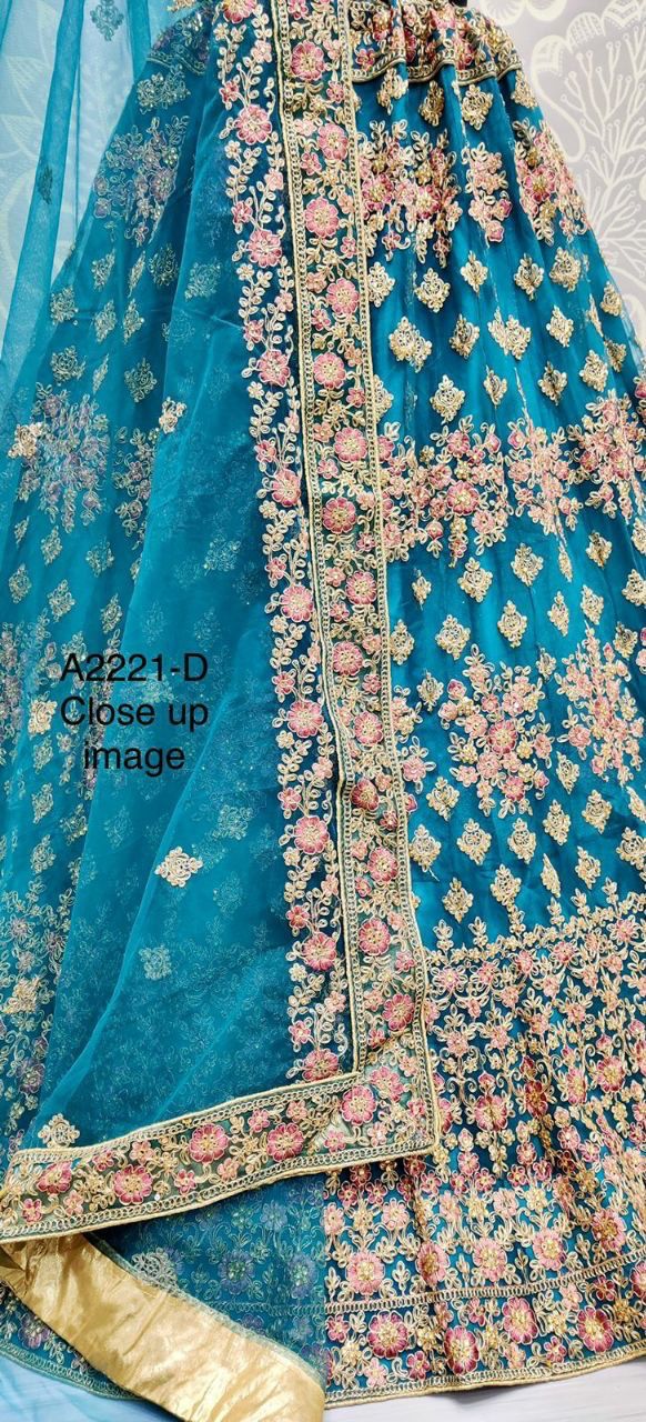 Designer Net Lehenga Choli Dno A 2221 Anant Tex Exports Private Limited