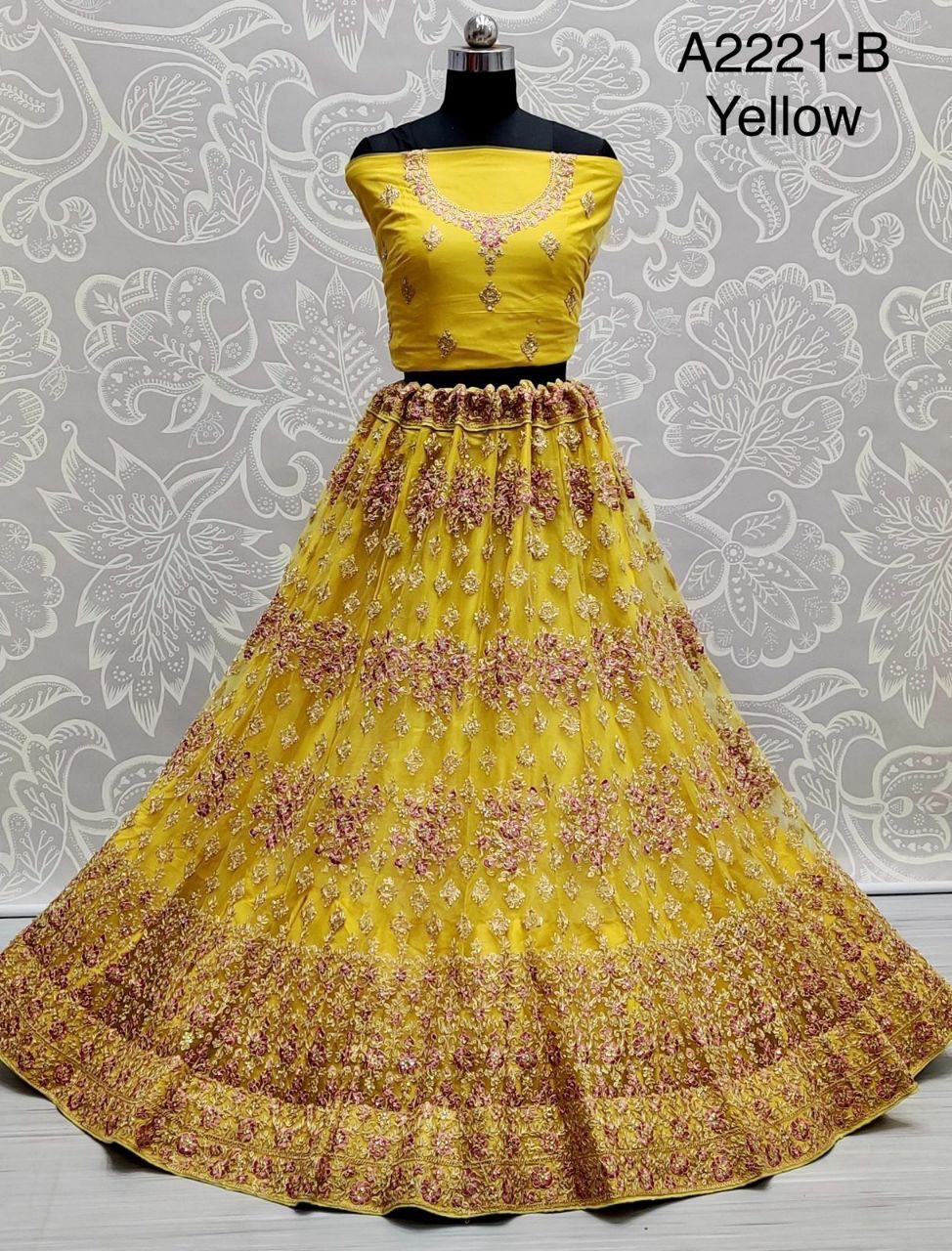 Designer Net Lehenga Choli Dno A 2221 Anant Tex Exports Private Limited