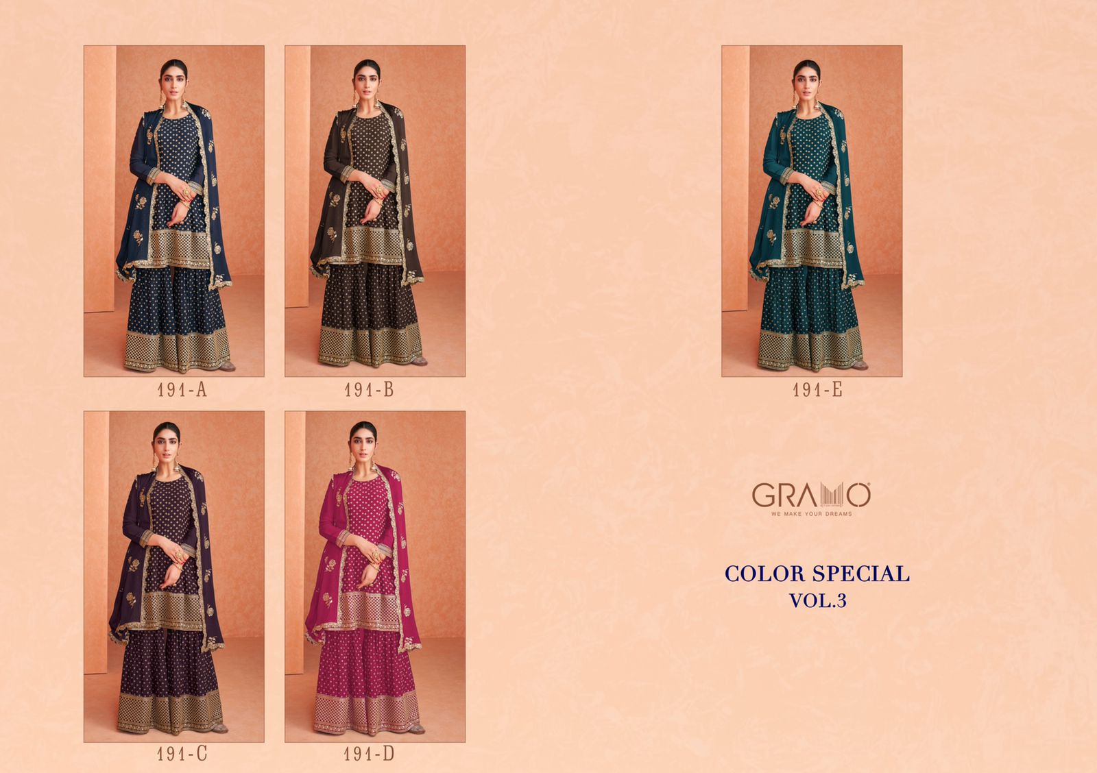 GRAMO COLOUR SPECIAL VOL 3 GEORGETTE SALWAR SUIT Anant Tex Exports Private Limited