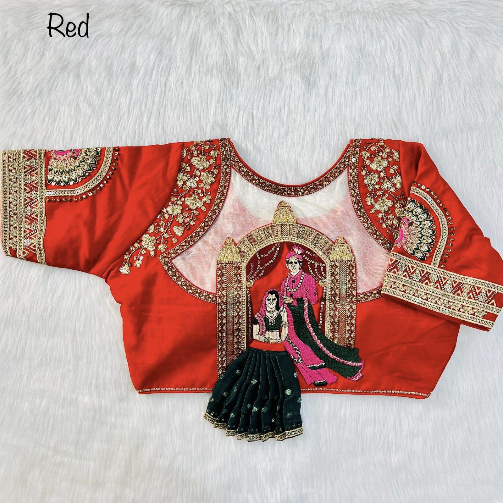 Divya Heavy Embroidery Bridal Work Blouse Anant Tex Exports Private Limited