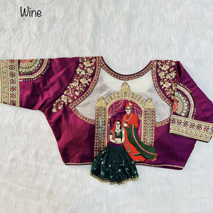 Divya Heavy Embroidery Bridal Work Blouse - Anant Tex Exports Private Limited