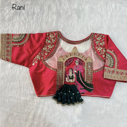 Divya Heavy Embroidery Bridal Work Blouse - Anant Tex Exports Private Limited