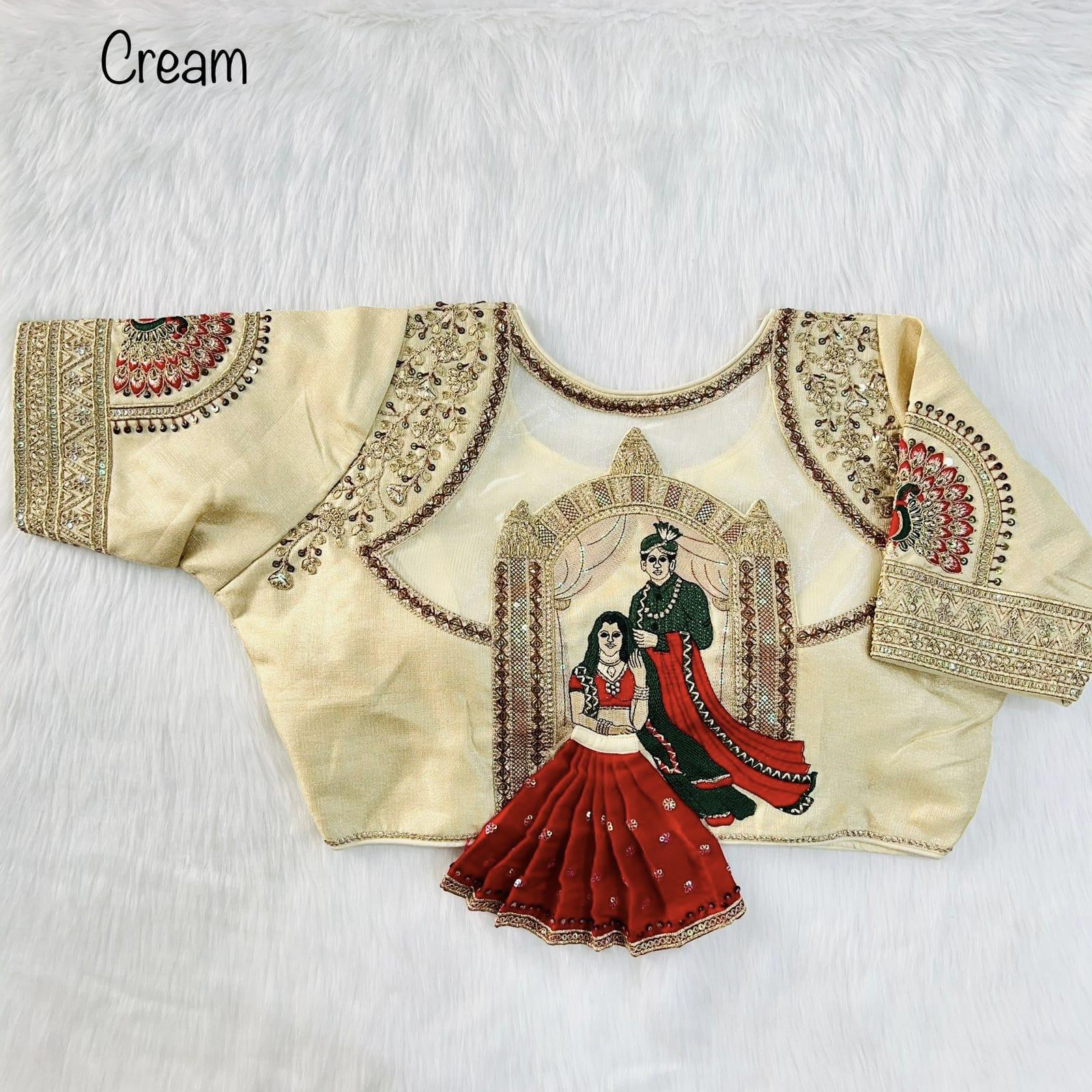 Divya Heavy Embroidery Bridal Work Blouse - Anant Tex Exports Private Limited