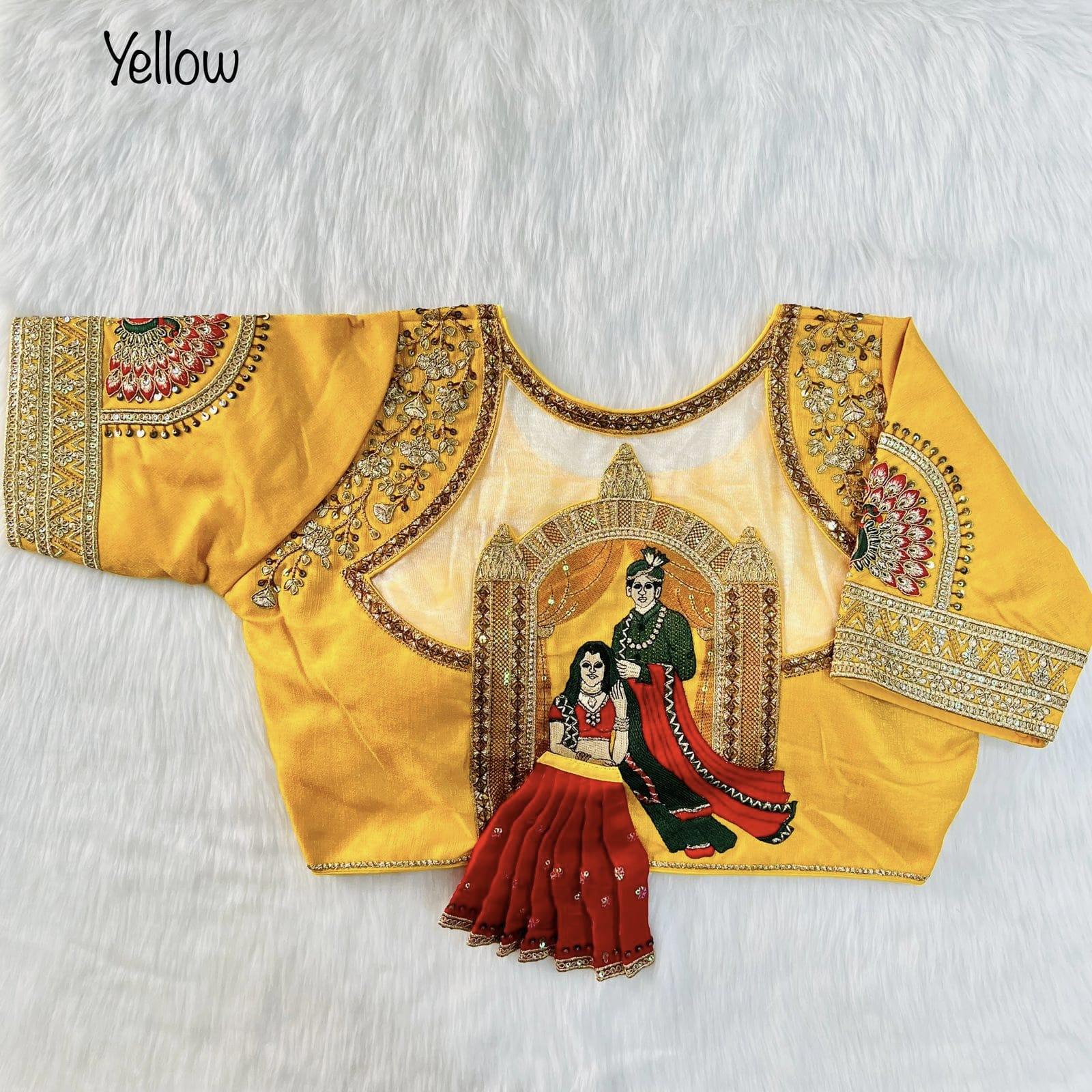 Divya Heavy Embroidery Bridal Work Blouse - Anant Tex Exports Private Limited