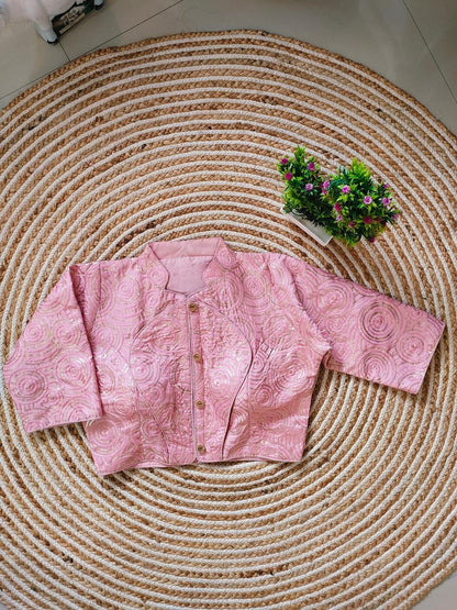 Fancy Jacket Style Blouse Anant Tex Exports Private Limited