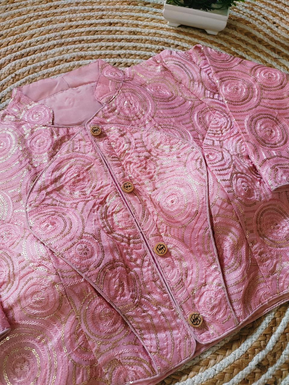 Fancy Jacket Style Blouse Anant Tex Exports Private Limited