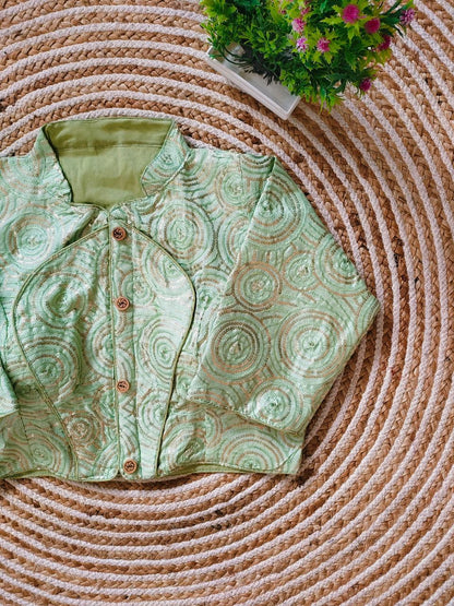 Fancy Jacket Style Blouse Anant Tex Exports Private Limited
