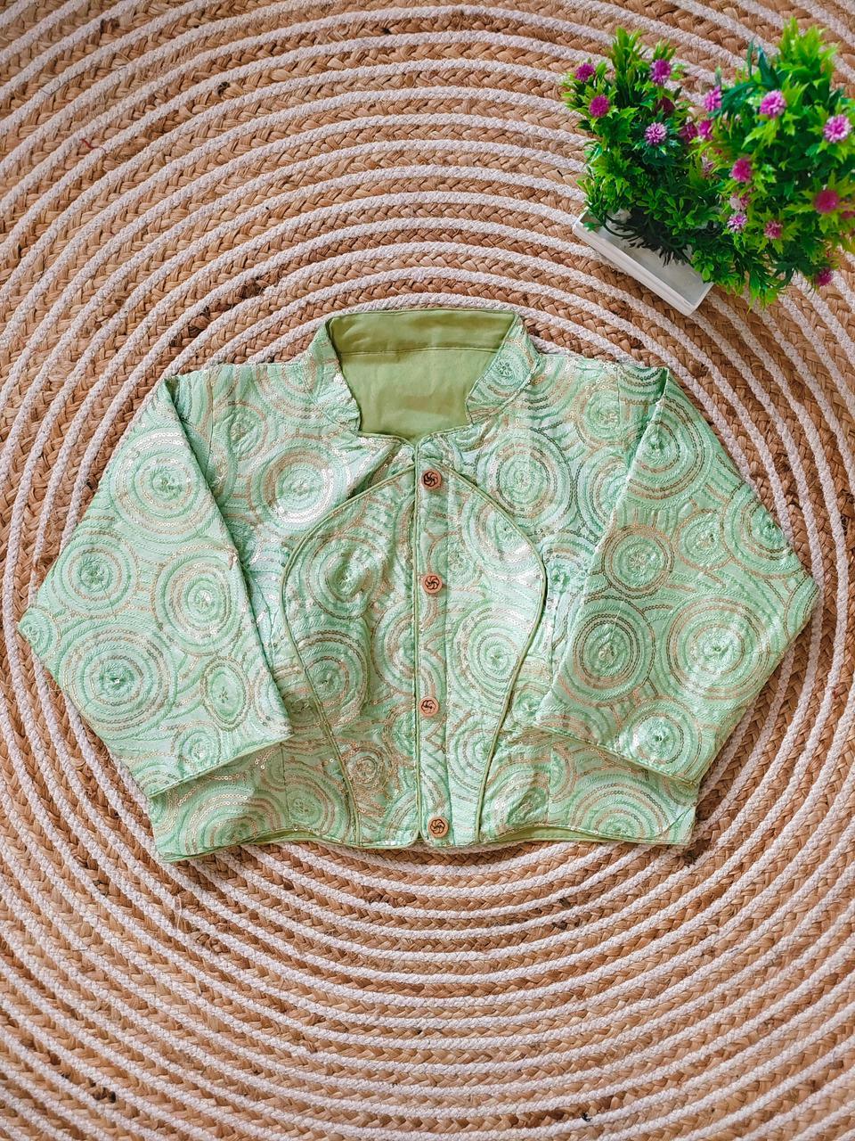 Fancy Jacket Style Blouse Anant Tex Exports Private Limited