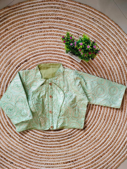 Fancy Jacket Style Blouse Anant Tex Exports Private Limited