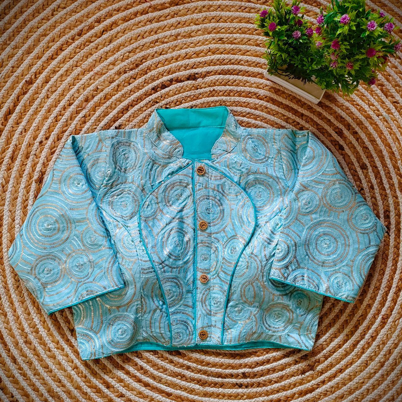 Fancy Jacket Style Blouse Anant Tex Exports Private Limited