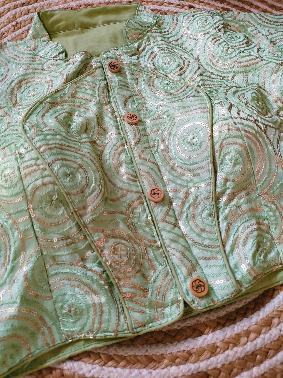 Fancy Jacket Style Blouse Anant Tex Exports Private Limited