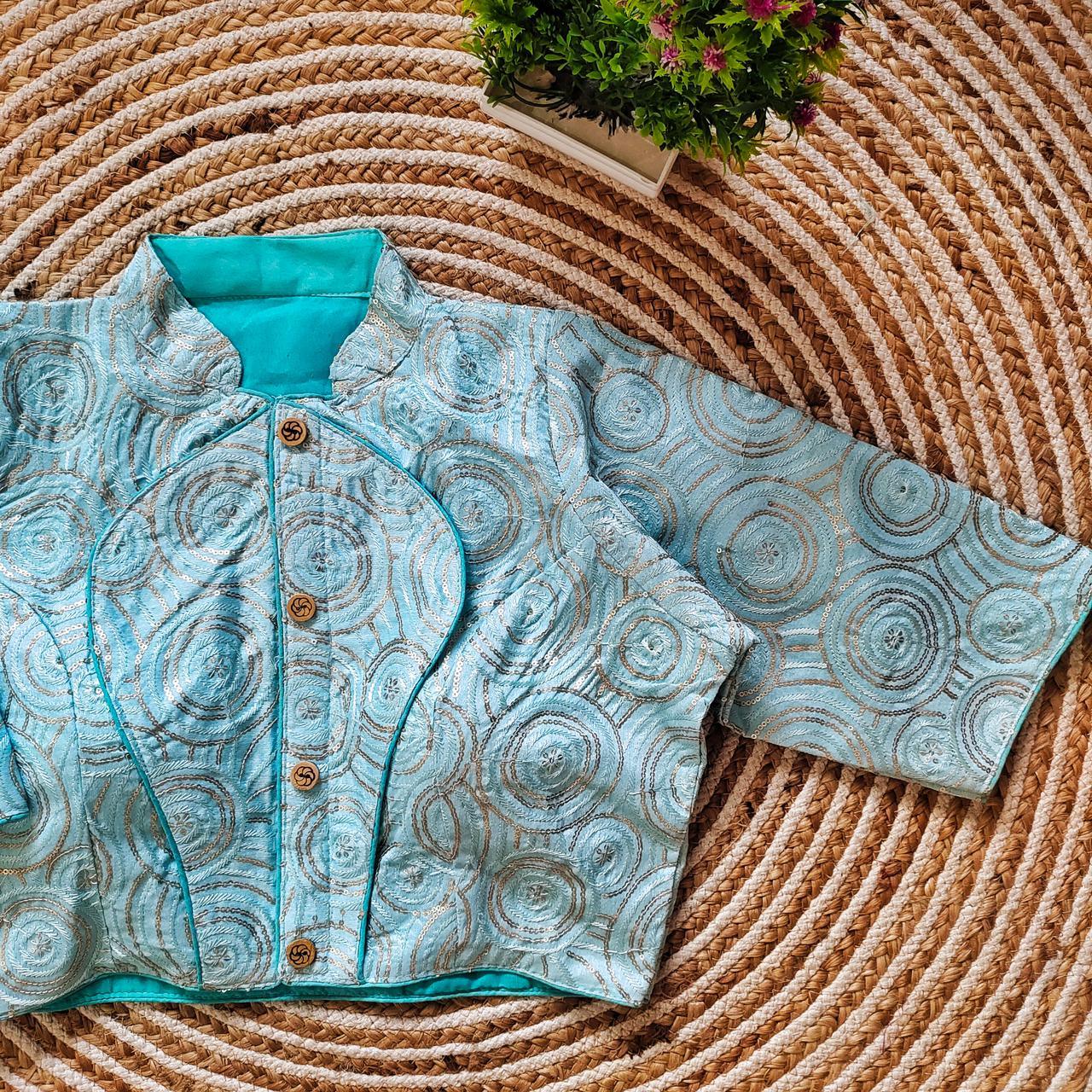 Fancy Jacket Style Blouse Anant Tex Exports Private Limited