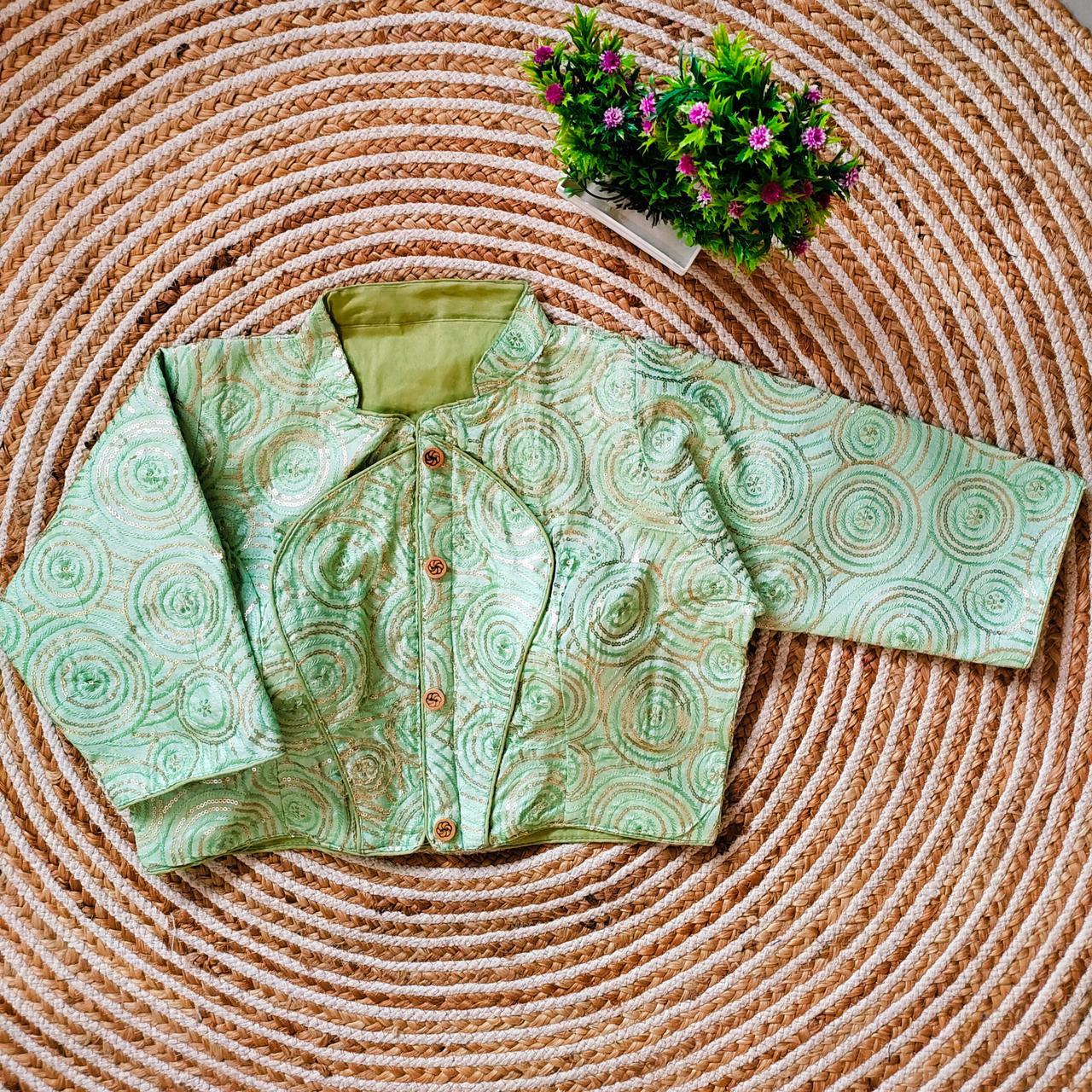 Fancy Jacket Style Blouse Anant Tex Exports Private Limited