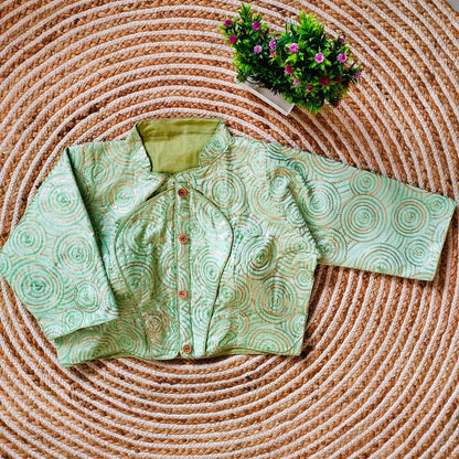 Fancy Jacket Style Blouse Anant Tex Exports Private Limited