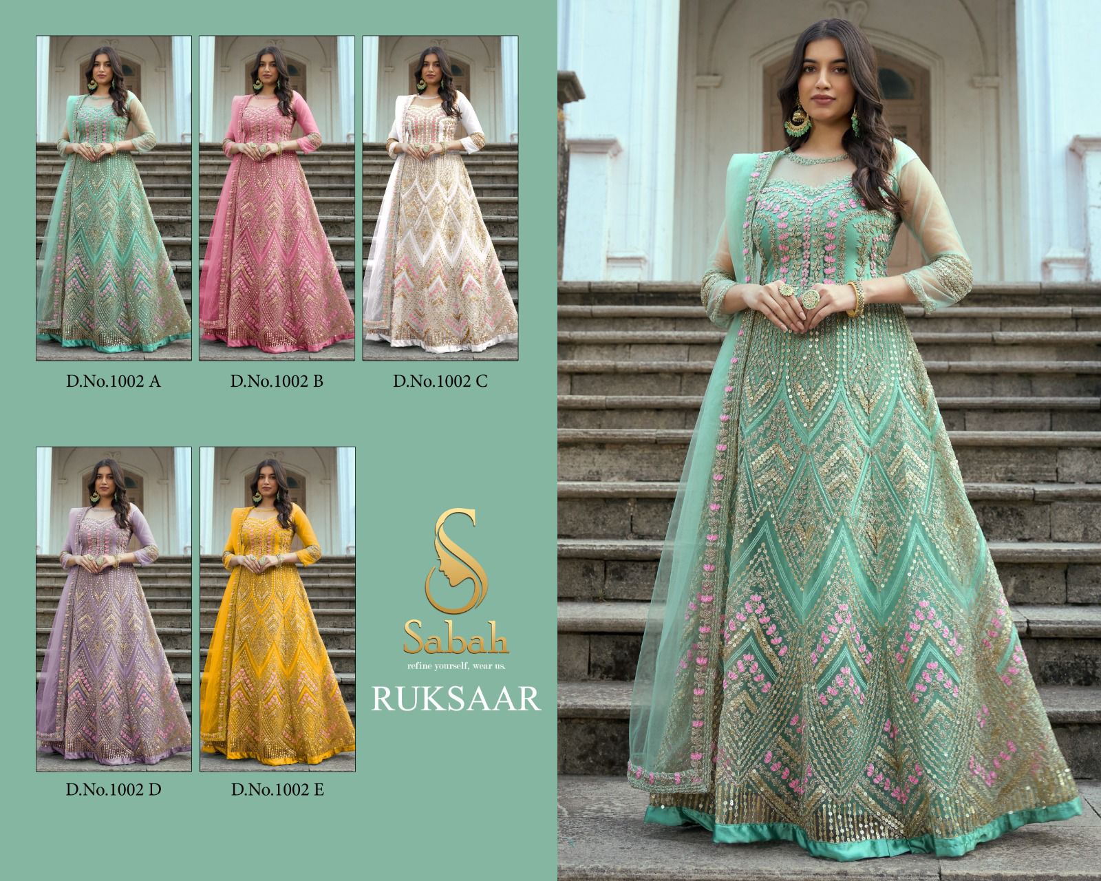 Sabah Ruksaar Wedding Wear Designer Salwar Suit Collection Anant Tex Exports Private Limited