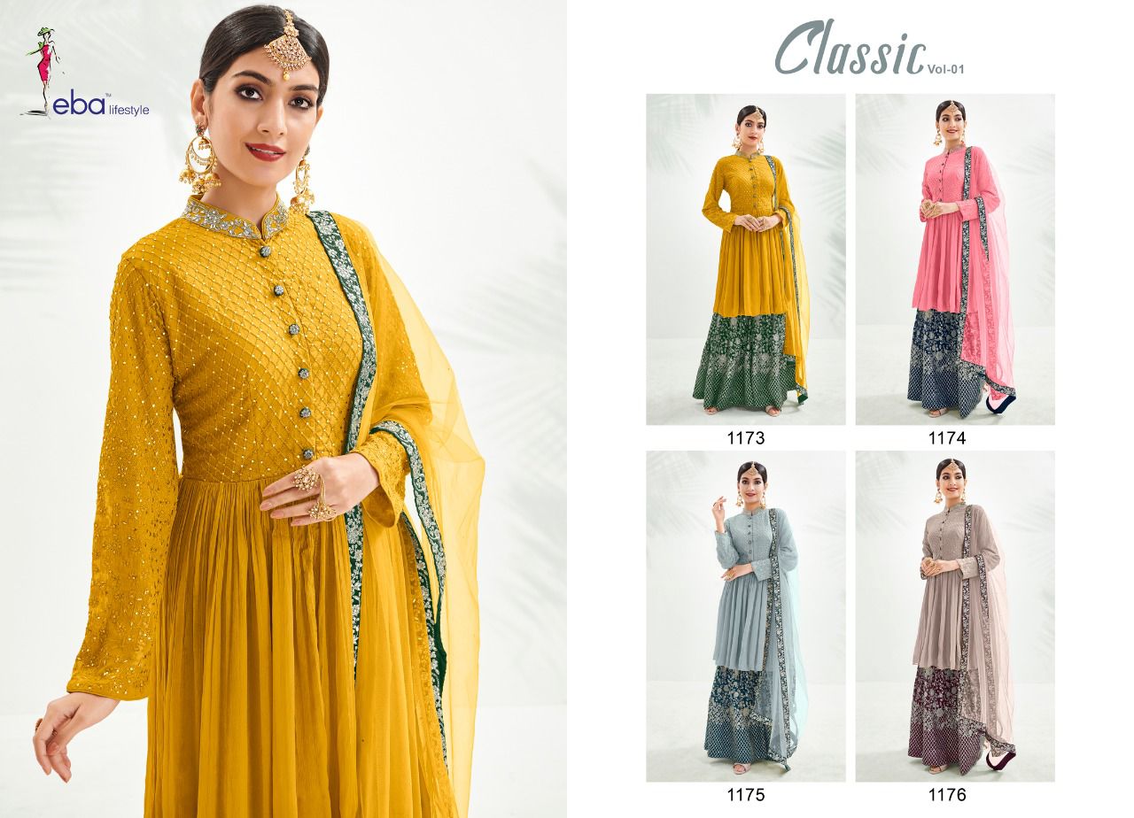 EBA CLASSIC VOL 1 STITCHED PARTY WEAR SUITS Anant Tex Exports Private Limited