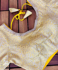 Beautiful Golden and Silver Banarasi Silk Blouse Anant Tex Exports Private Limited