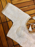 Beautiful Golden and Silver Banarasi Silk Blouse Anant Tex Exports Private Limited