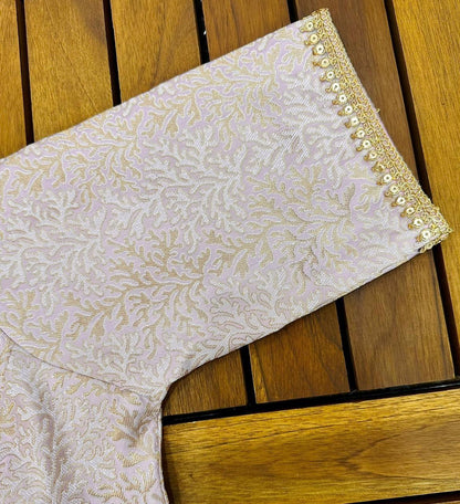 Beautiful Golden and Silver Banarasi Silk Blouse Anant Tex Exports Private Limited