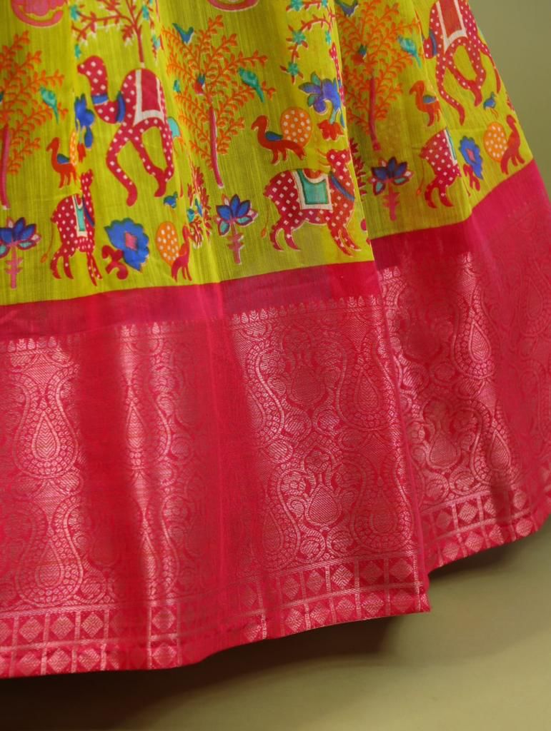 Trendy Kalamkari South Gown Anant Tex Exports Private Limited