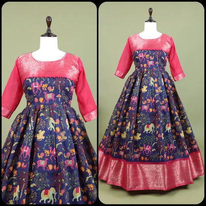 Trendy Kalamkari South Gown Anant Tex Exports Private Limited
