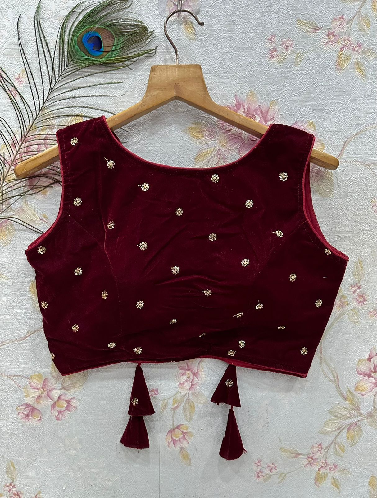 Heavy Velvet Sequence Blouse Anant Tex Exports Private Limited