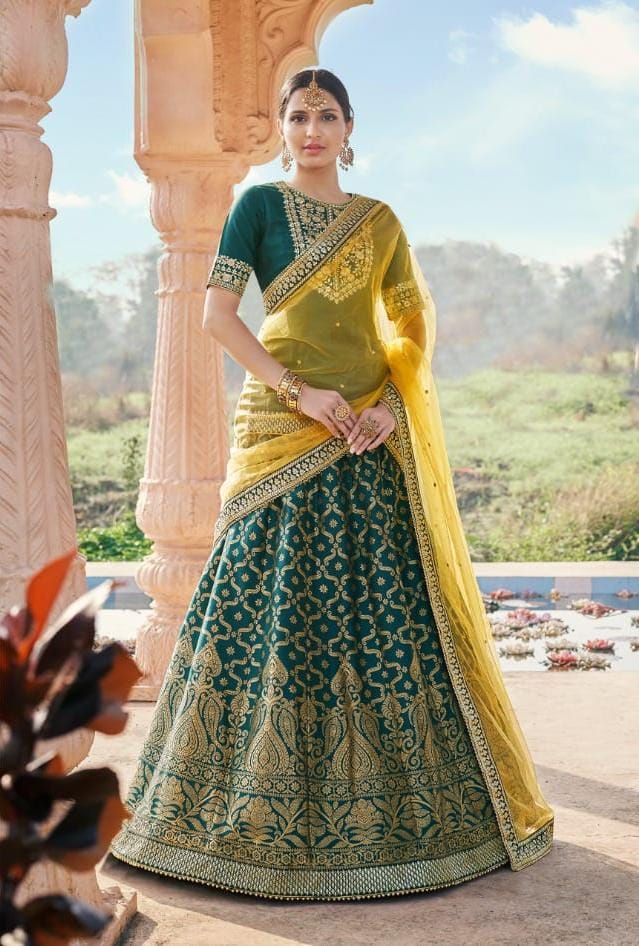 NAKKASHI KASAK DESIGNER LEHENGA D.NO - 4226 Anant Tex Exports Private Limited