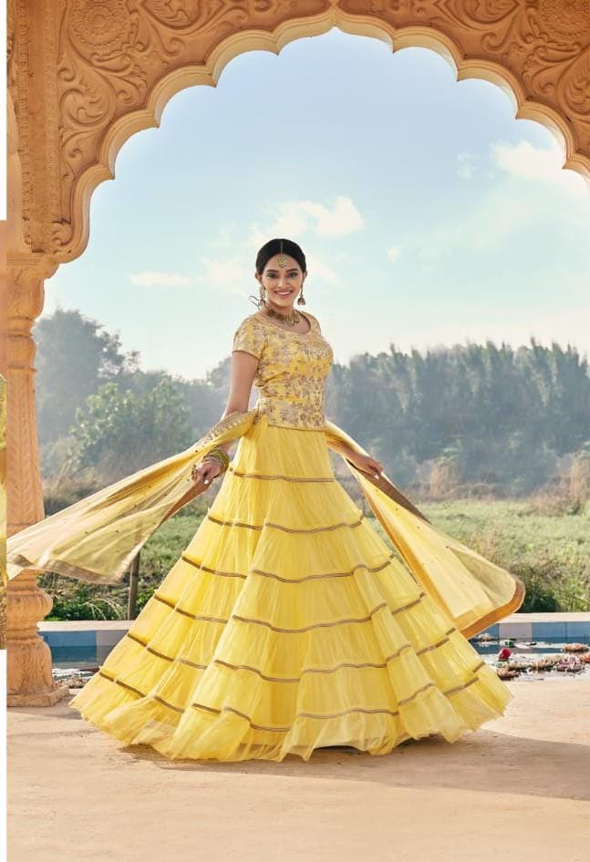 NAKKASHI KASAK DESIGNER LEHENGA D.NO - 42245 Anant Tex Exports Private Limited