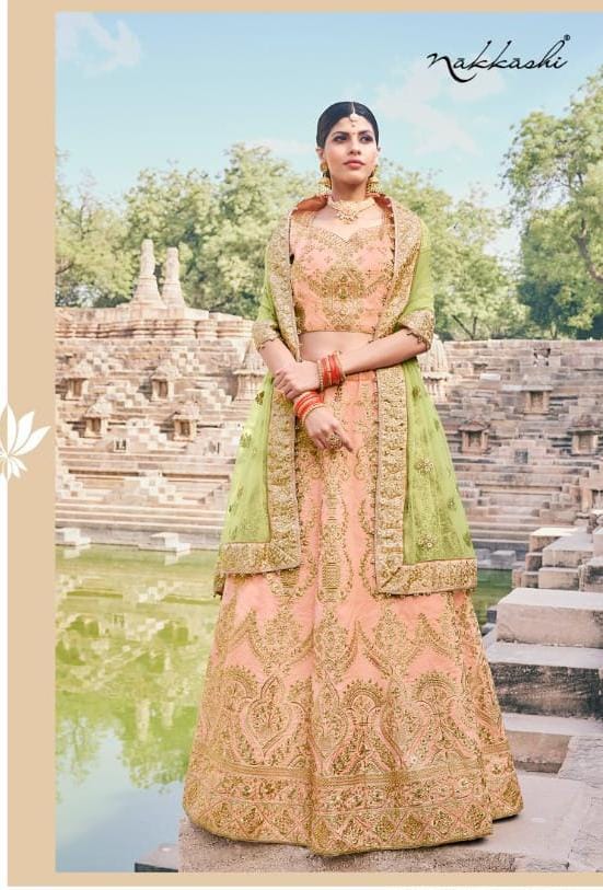NAKKASHI KASAK DESIGNER LEHENGA D.NO - 4228 Anant Tex Exports Private Limited