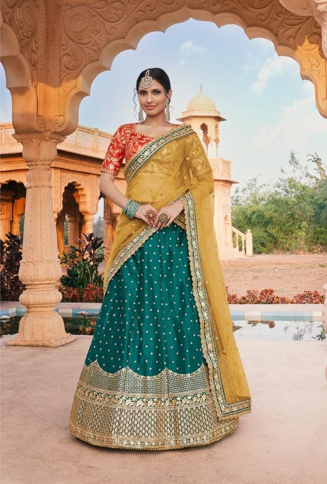 NAKKASHI KASAK DESIGNER LEHENGA D.NO - 4221 Anant Tex Exports Private Limited