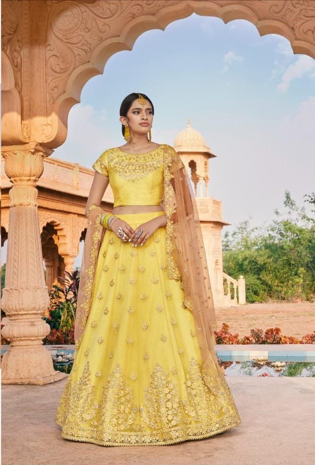 Copy of NAKKASHI KASAK DESIGNER LEHENGA D.NO - 4220 Anant Tex Exports Private Limited
