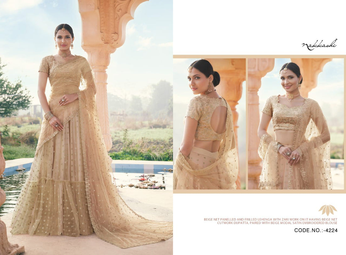 NAKKASHI KASAK DESIGNER LEHENGA D.NO - 4224 Anant Tex Exports Private Limited