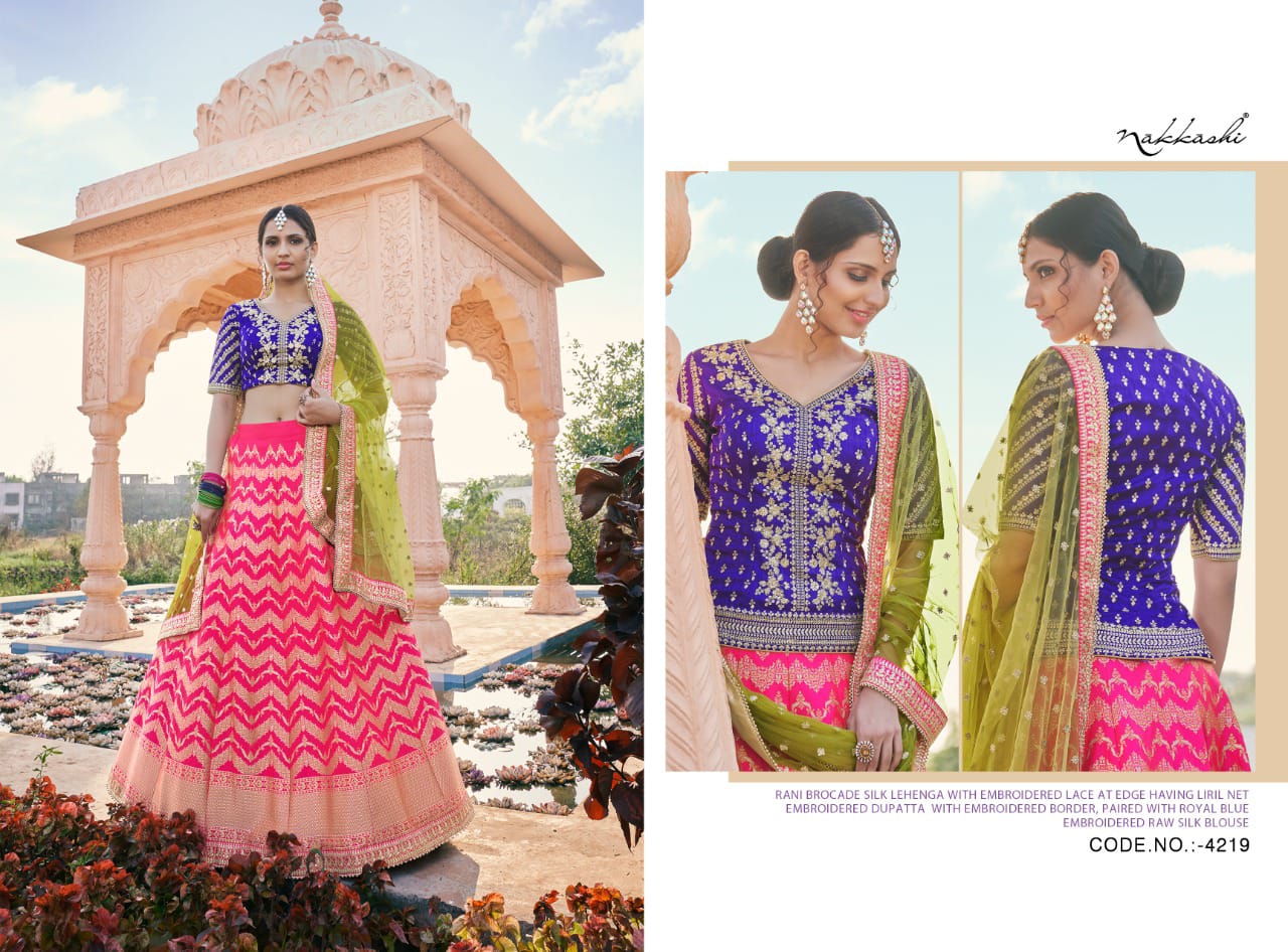 NAKKASHI KASAK DESIGNER LEHENGA D.NO - 4219 Anant Tex Exports Private Limited