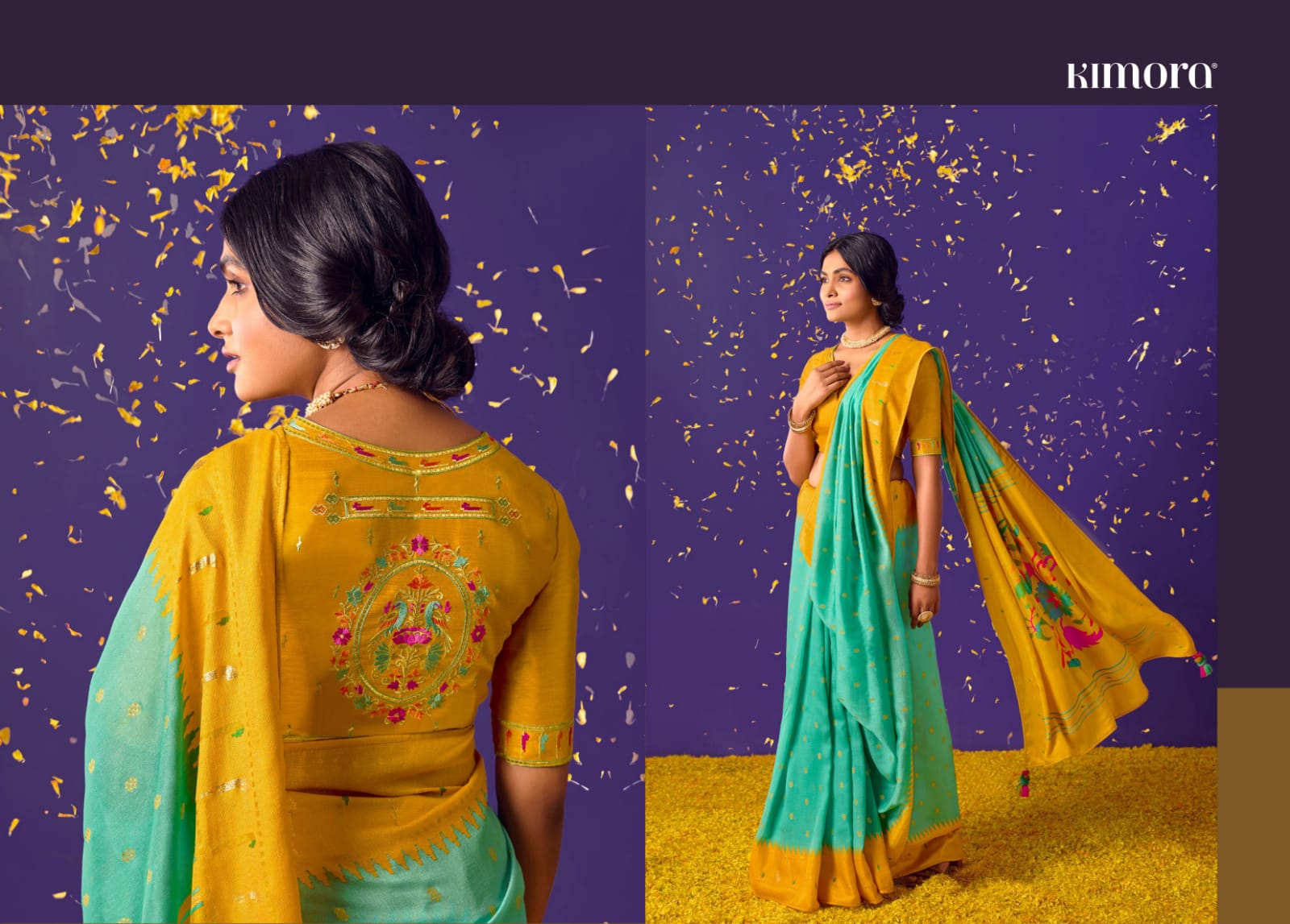 Kimora Meera Vol 6 Brasso Silk Saree Anant Tex Exports Private Limited