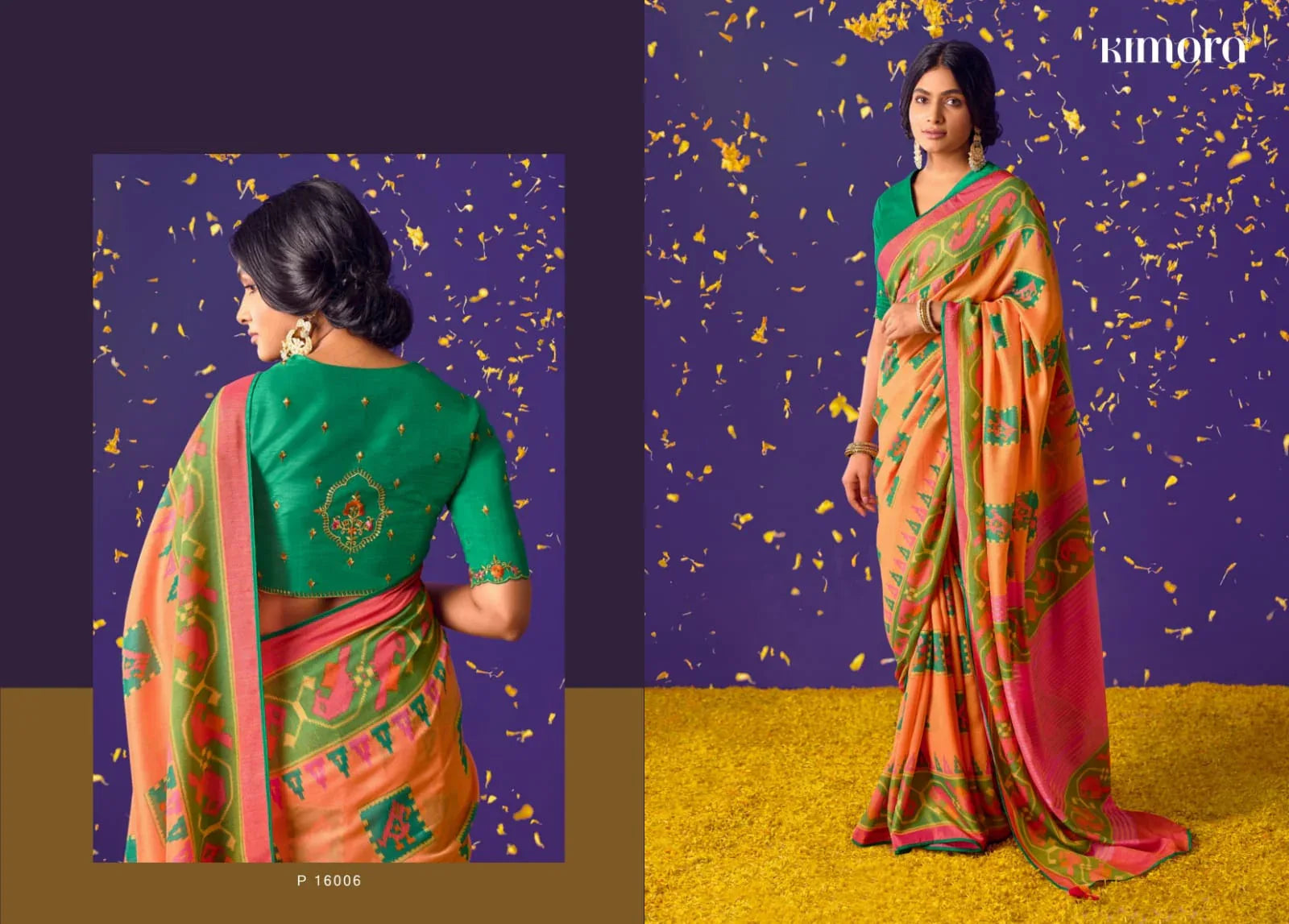 Kimora Meera Vol 6 Brasso Silk Saree Anant Tex Exports Private Limited