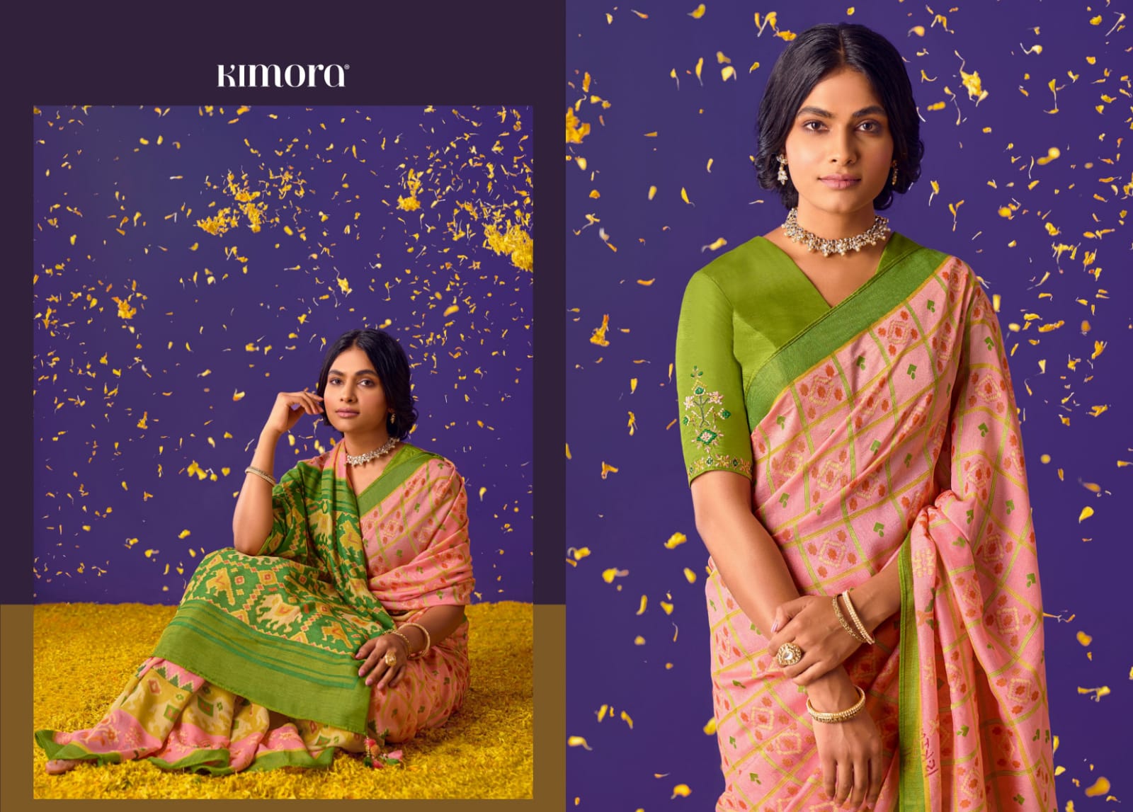 Kimora Meera Vol 6 Brasso Silk Saree Anant Tex Exports Private Limited