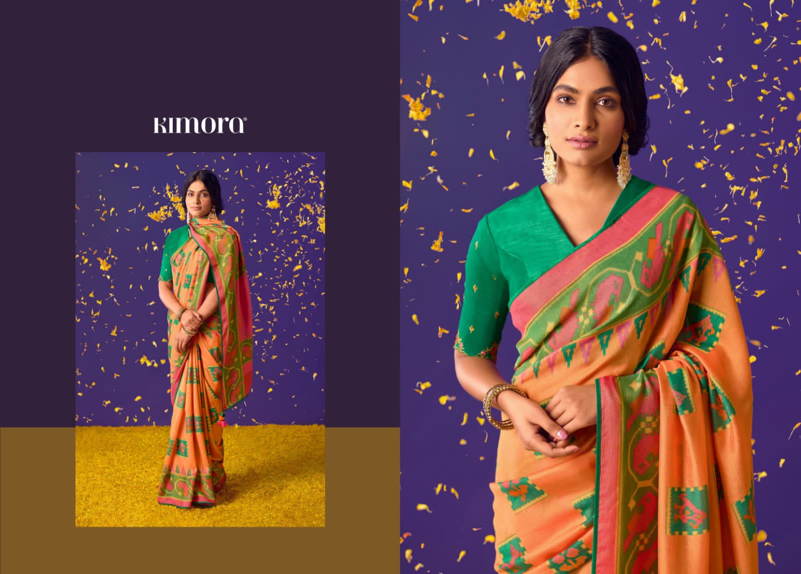 Kimora Meera Vol 6 Brasso Silk Saree Anant Tex Exports Private Limited