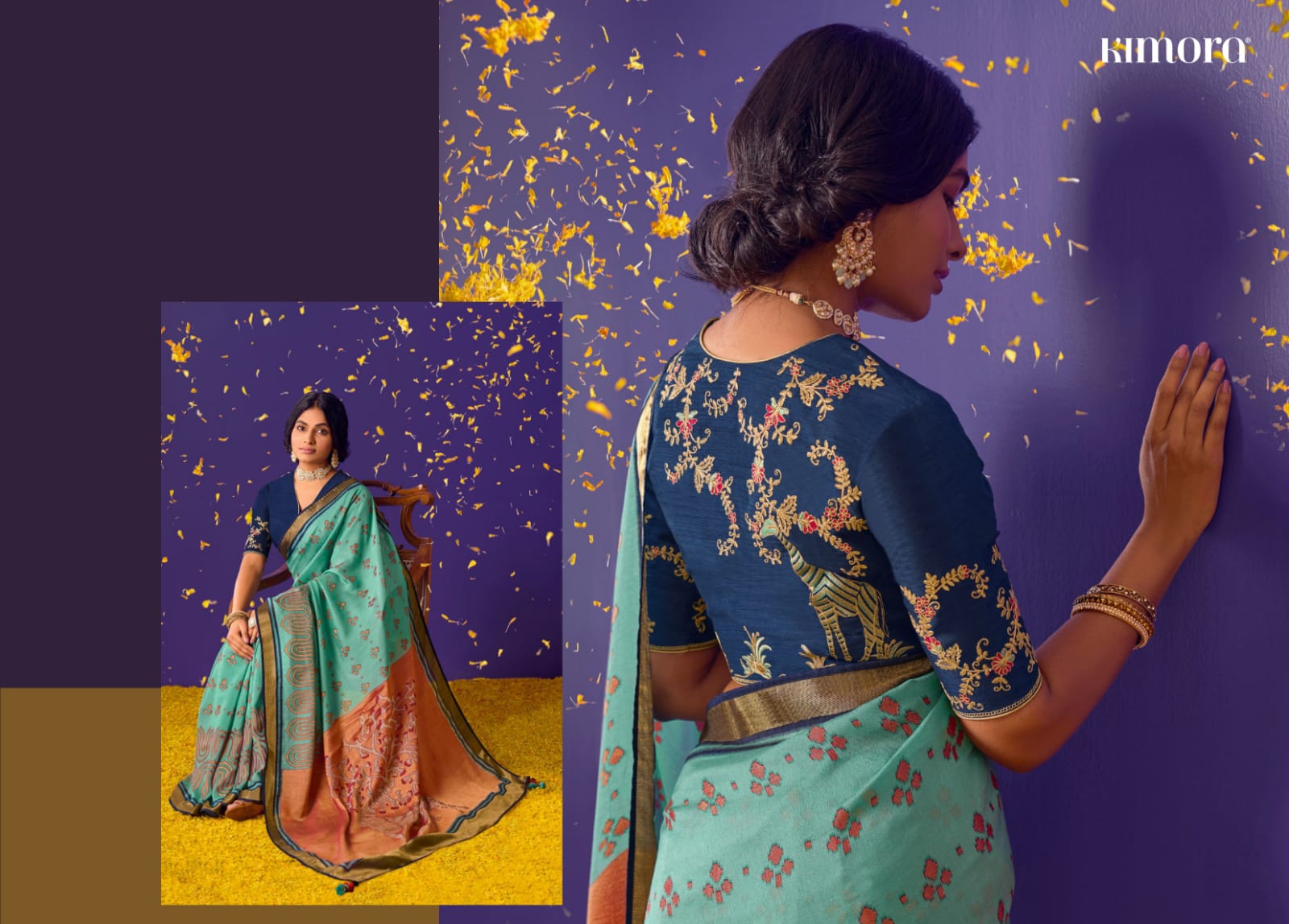 Kimora Meera Vol 6 Brasso Silk Saree Anant Tex Exports Private Limited