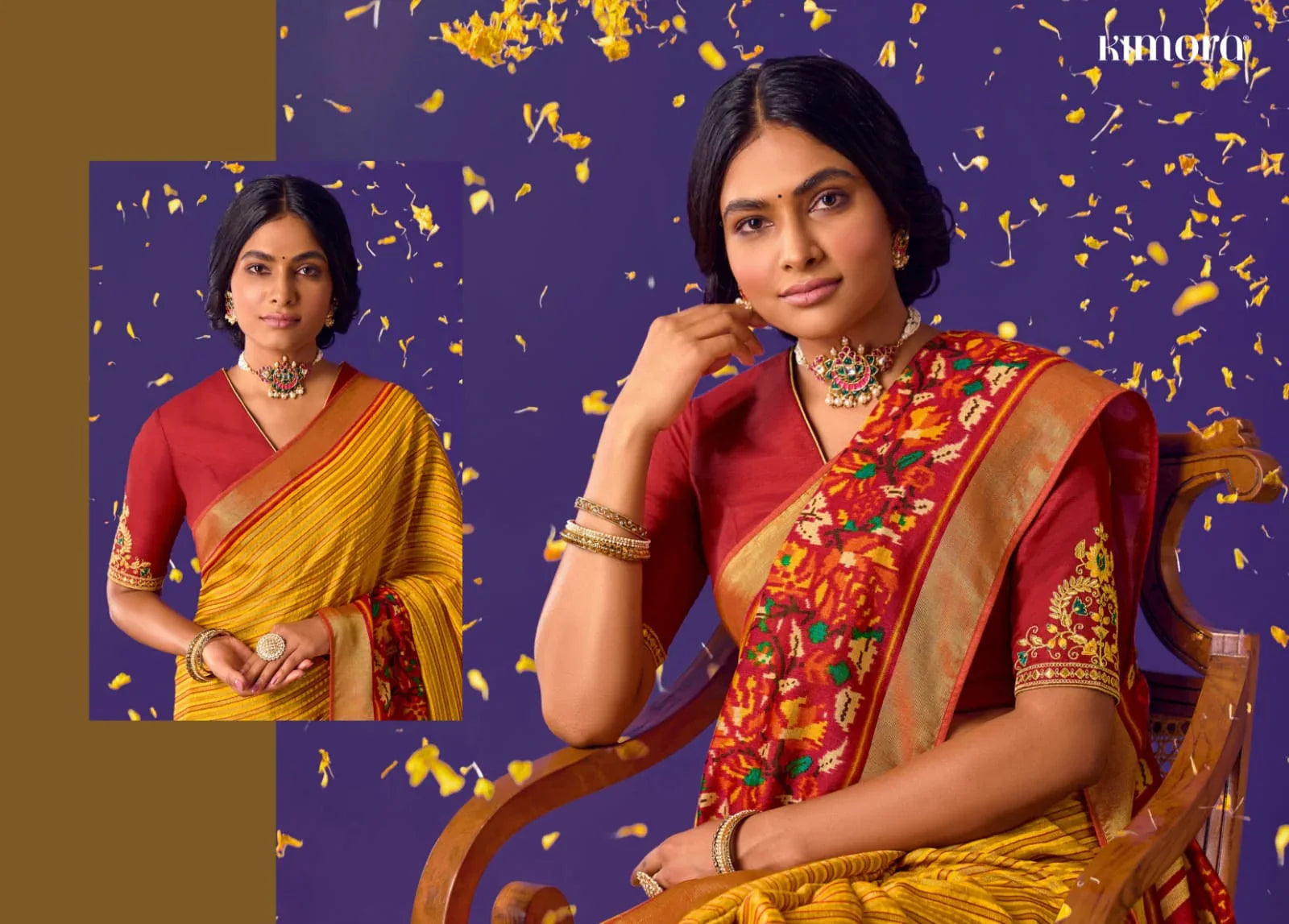 Kimora Meera Vol 6 Brasso Silk Saree Anant Tex Exports Private Limited