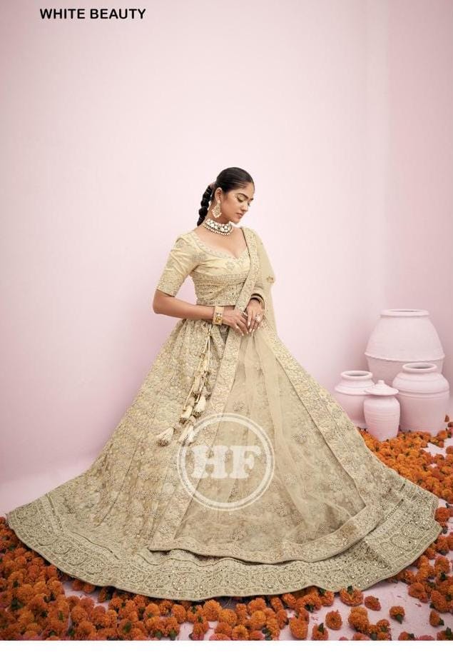 White Beauty Designer Bridal Lehenga Anant Tex Exports Private Limited