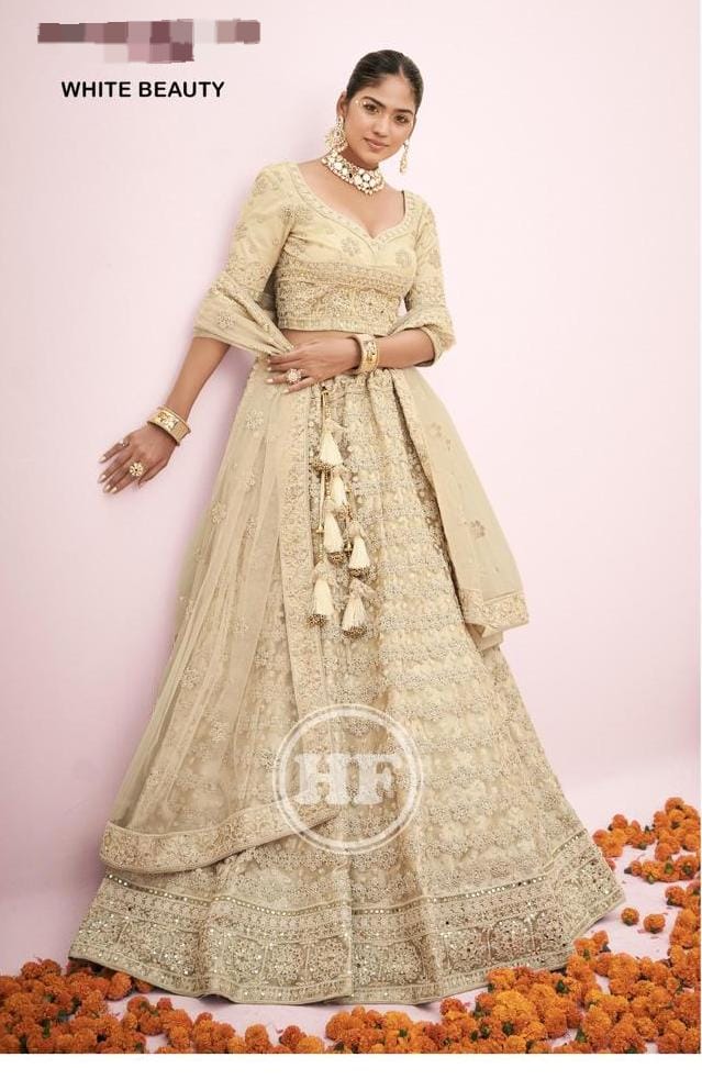 White Beauty Designer Bridal Lehenga Anant Tex Exports Private Limited