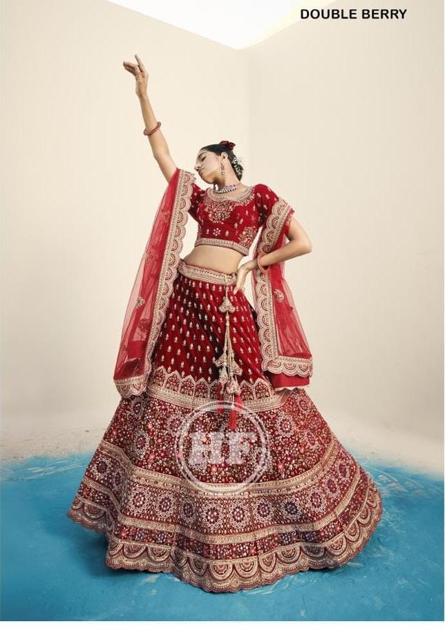 Double Keri Designer Bridal Lehenga Anant Tex Exports Private Limited