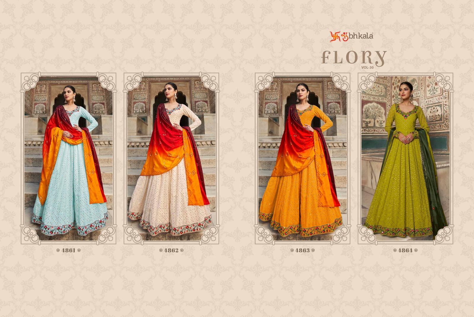 SHUBHKALA FLORY VOL. 30 EXCLUSIVE GOWN Anant Tex Exports Private Limited